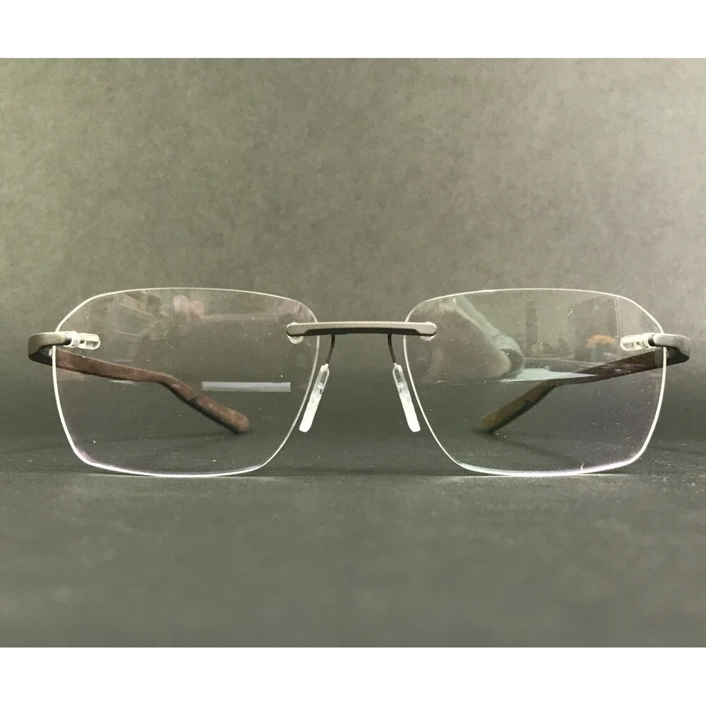McLaren Eyeglasses Frames ML MS-85O09 C03 Brown Gray Rimless Rectangle 55-17-145
